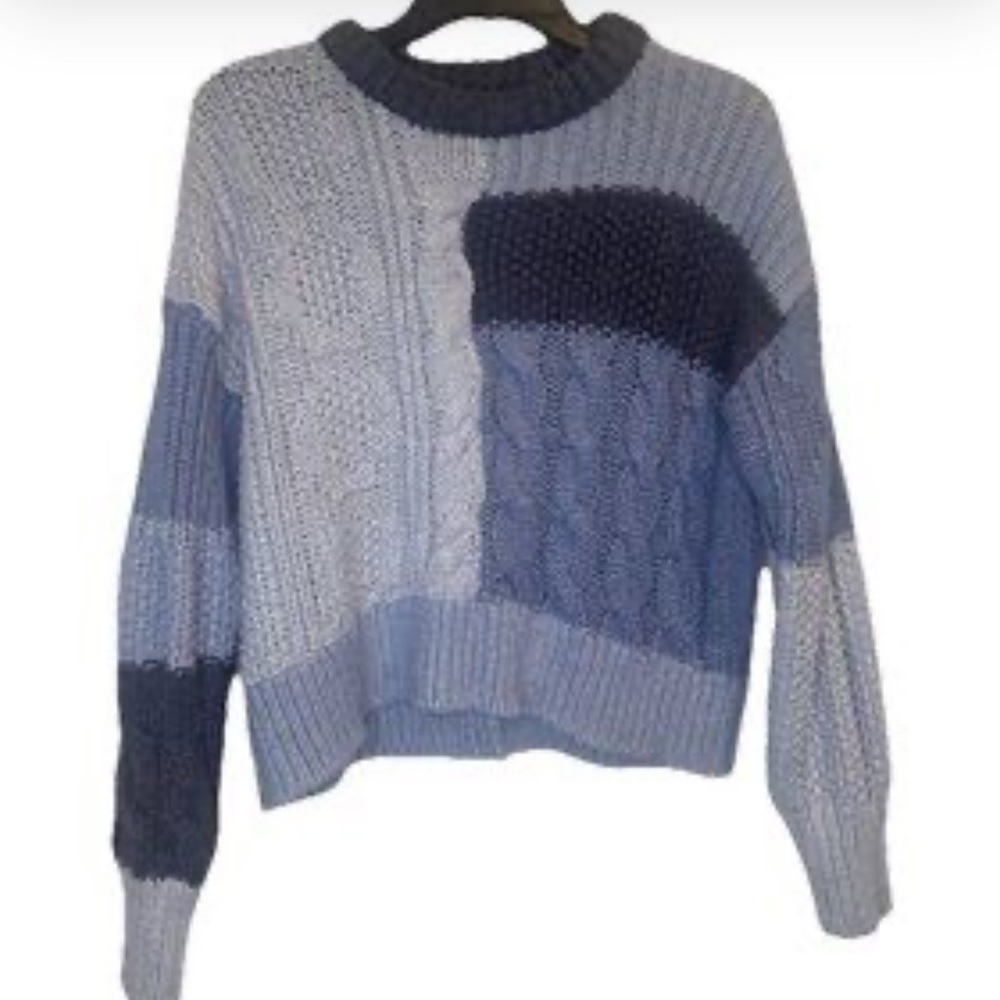 AERIE CABLE‎ KNIT CREW NECK CHUNKY SWEATER SIZE XXL